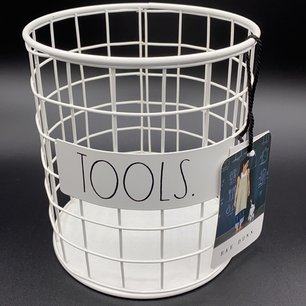 Rae Dunn White Wire Utensil Holder - Picture 2 of 5